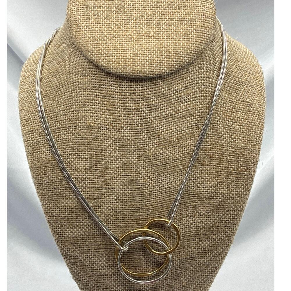 Marjorie Baer SF Mixed Metal Statement Necklace